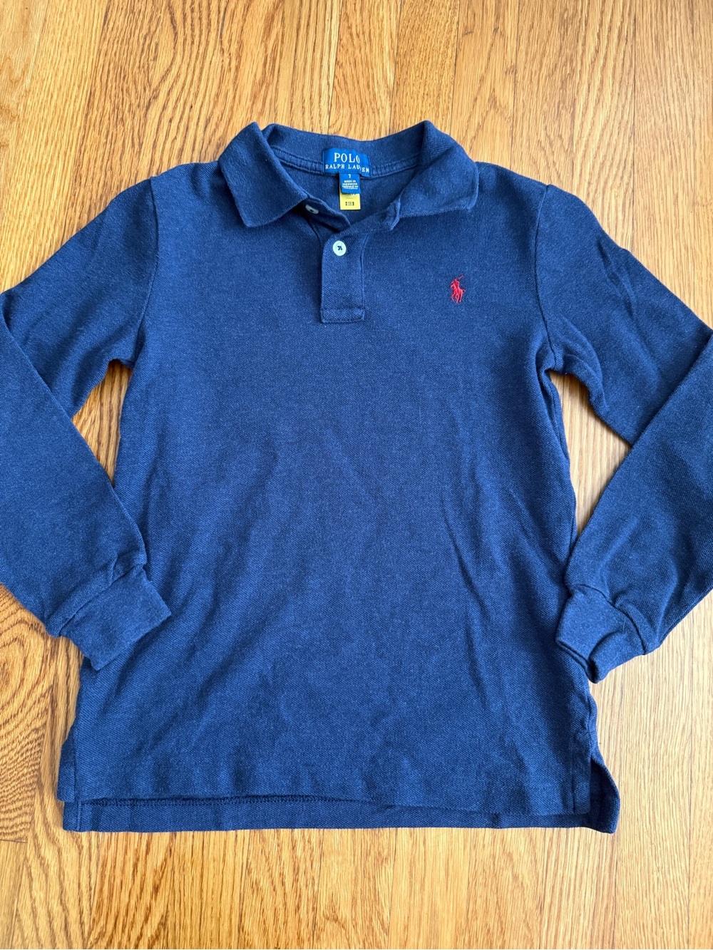 Polo Ralph Lauren blue long sleeve knit shirt 7